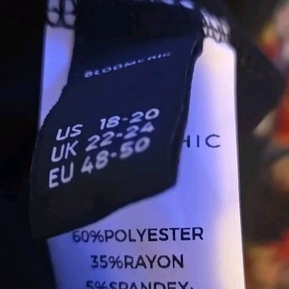 BloomChic Black Blouse with Floral Sleeves - Picture 5 of 5